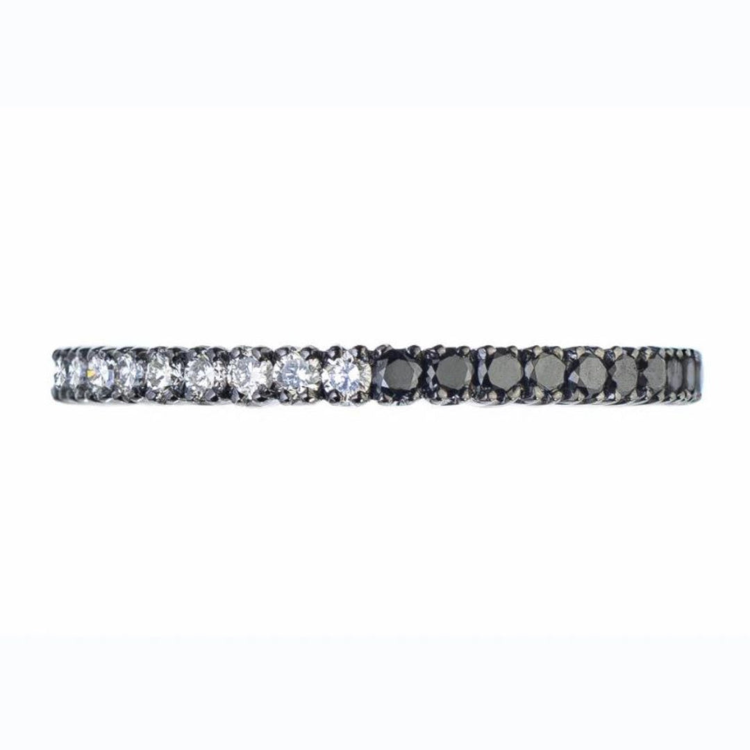 18K Yin-Yang Prong Diamond Ring