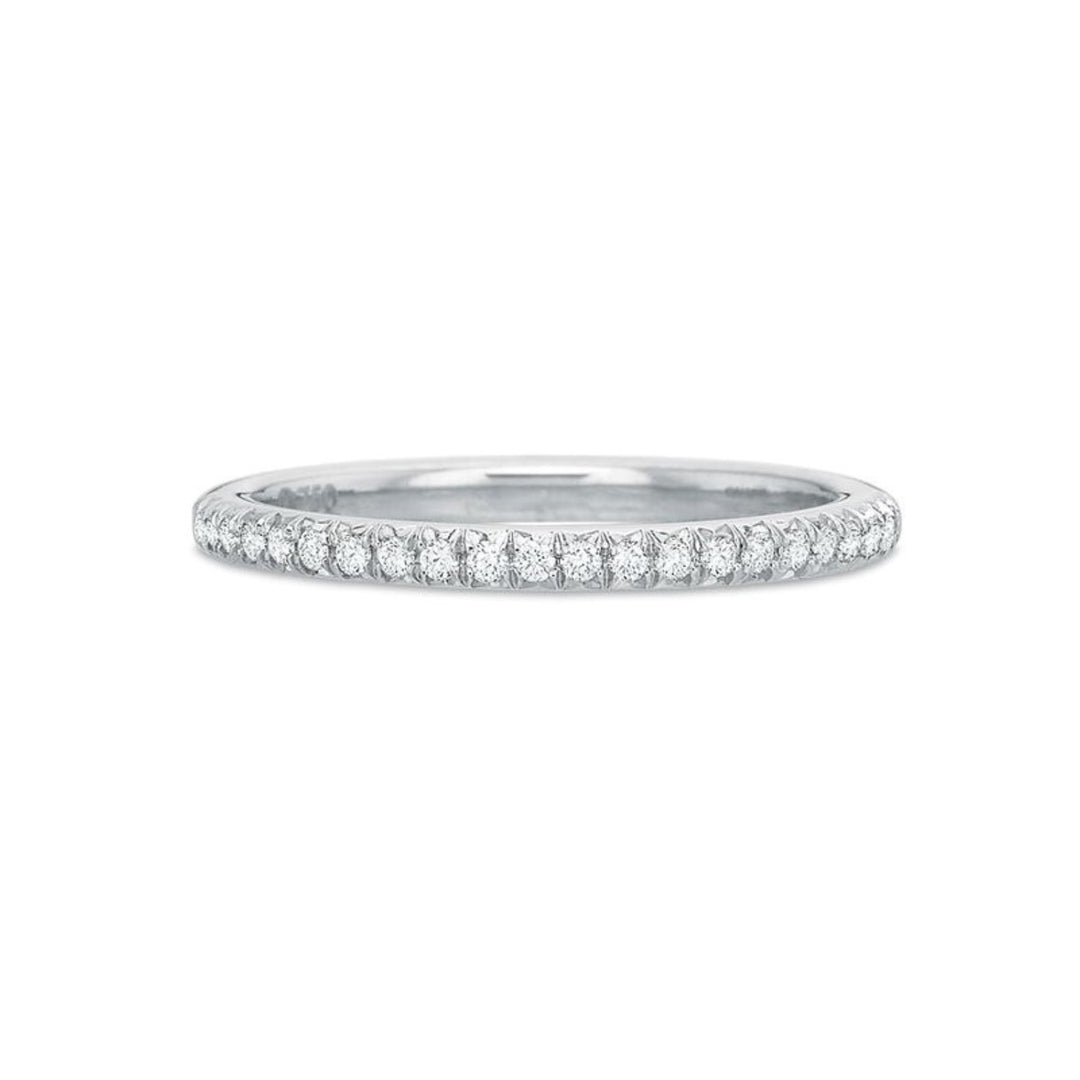 18K White Gold 0.30ct Modern Classic French Cut Eternity Wedding Ring