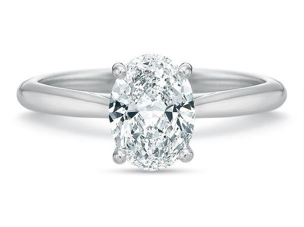 New Aire Oval Solitaire Semi-Mount
