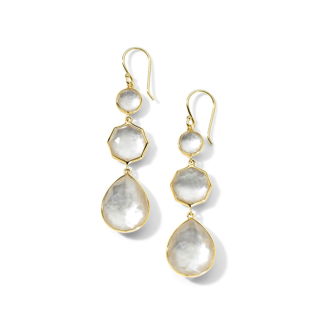 Mother of Pearl Triple Drop Earrings