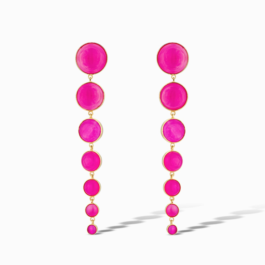 Hot Pink Dropping Circles