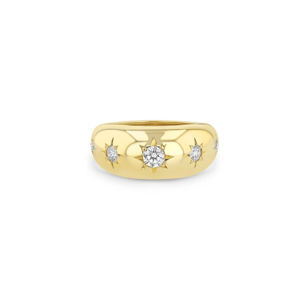 14K Yellow Gold Aura Ring