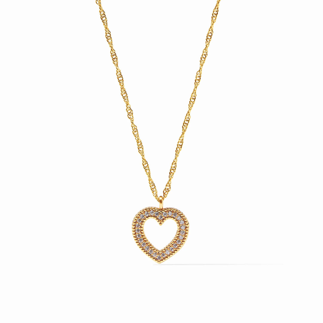Esme Open Heart CZ Necklace