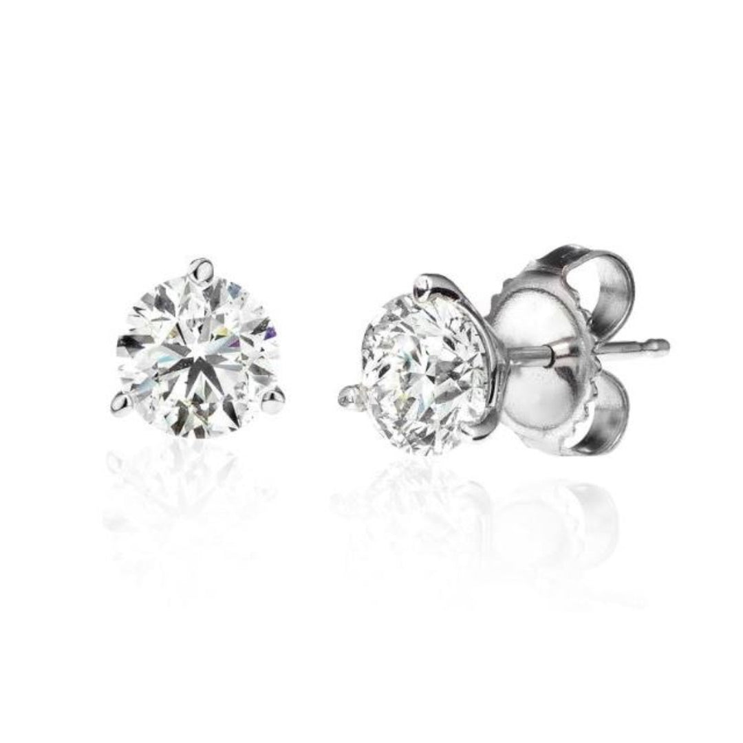 18K White Gold Martini Set 0.50ct Diamond Studs
