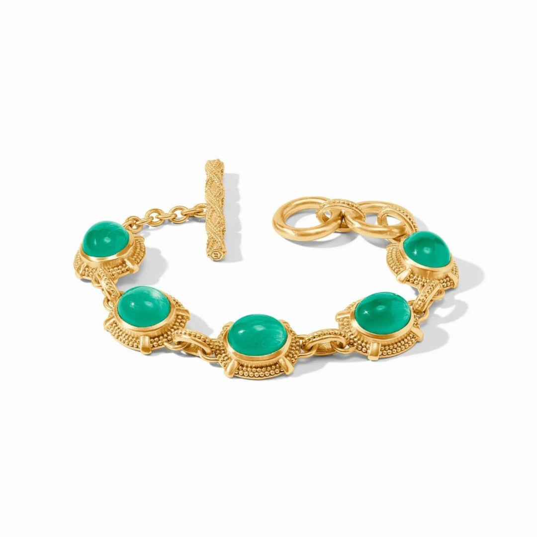 Emerald Green Cabochon Bracelet