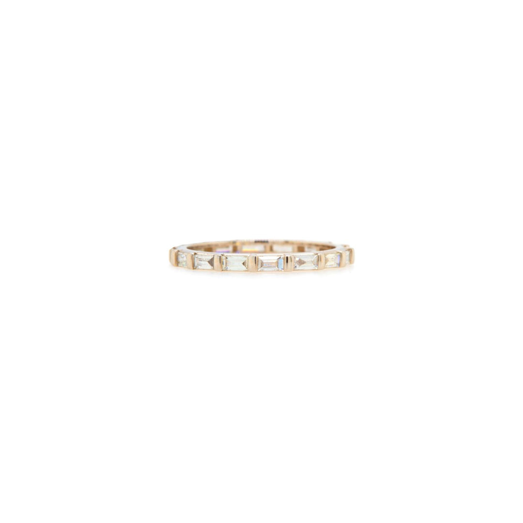 14K Yellow Gold 0.84ct Baguette Eternity Ring