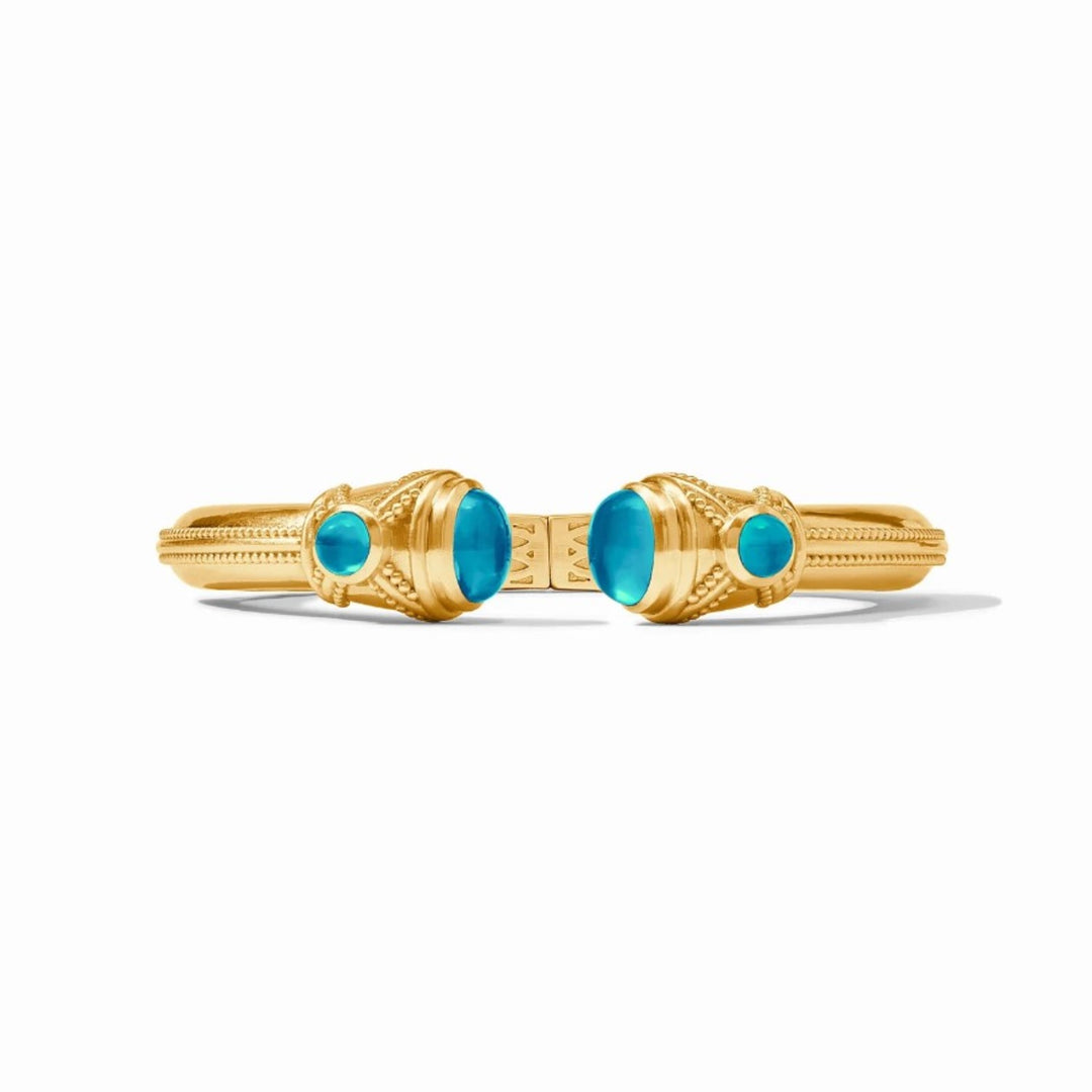 London Blue Cabochon Demi Cuff
