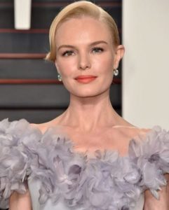 Kate Bosworth wearing Norman Silverman diamond earrings at the Vanity Fair Oscar party
