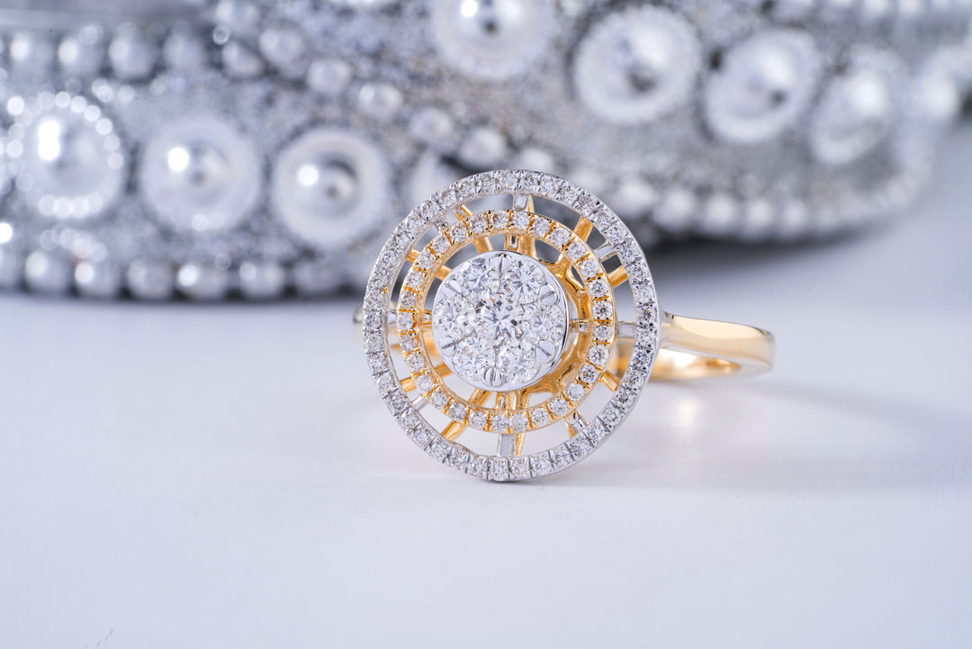 Are diamond cluster rings tacky?