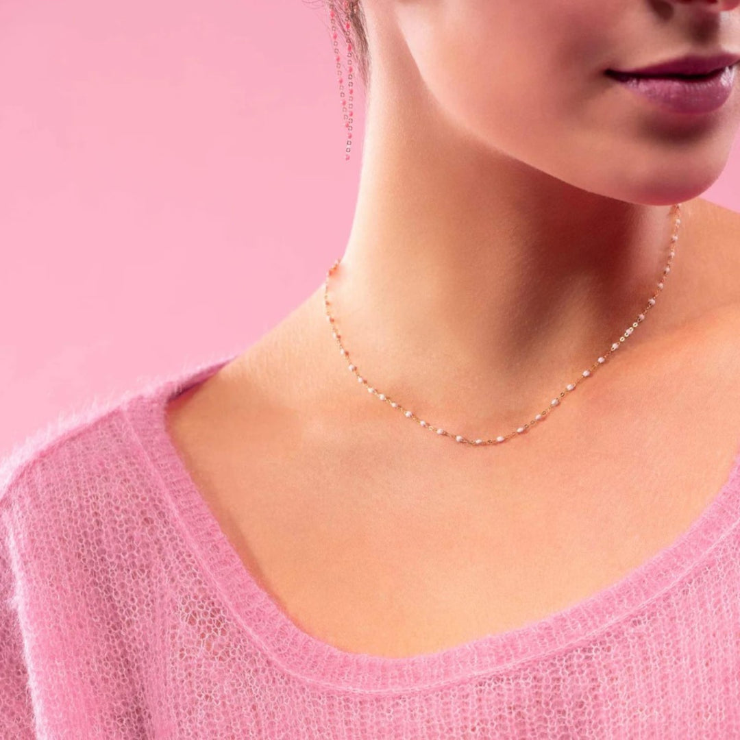 Classic Gigi Baby Pink Necklace - 17.7"