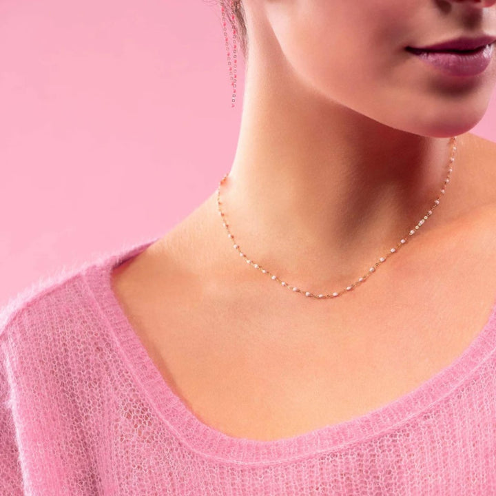 Classic Gigi Baby Pink Necklace - 17.7"