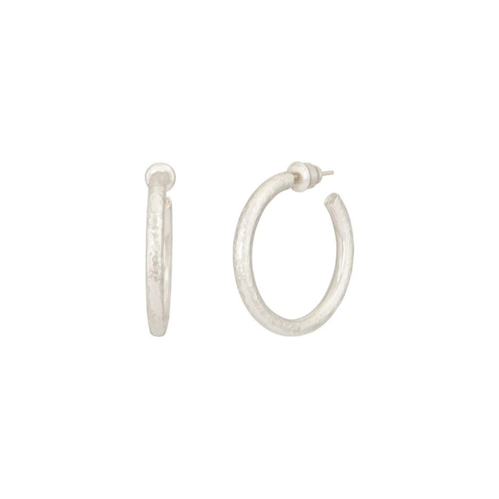Hoopla Couture Silver Hoop Earrings