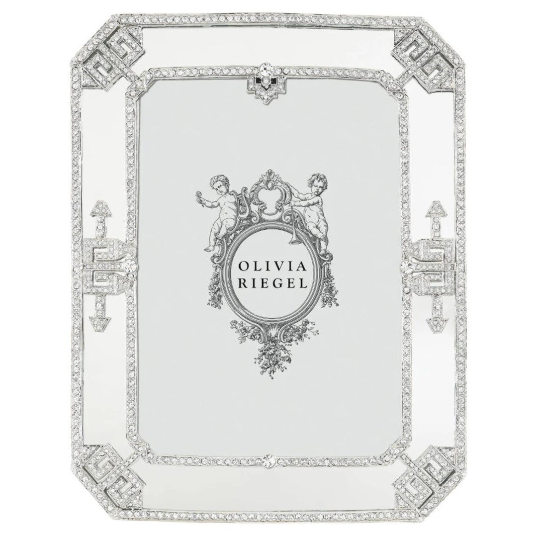 Silver Deco Mirror Picture Frame 5x7"