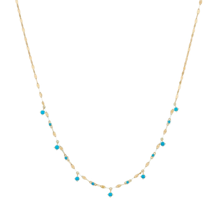 Solo Turquoise Rain Necklace