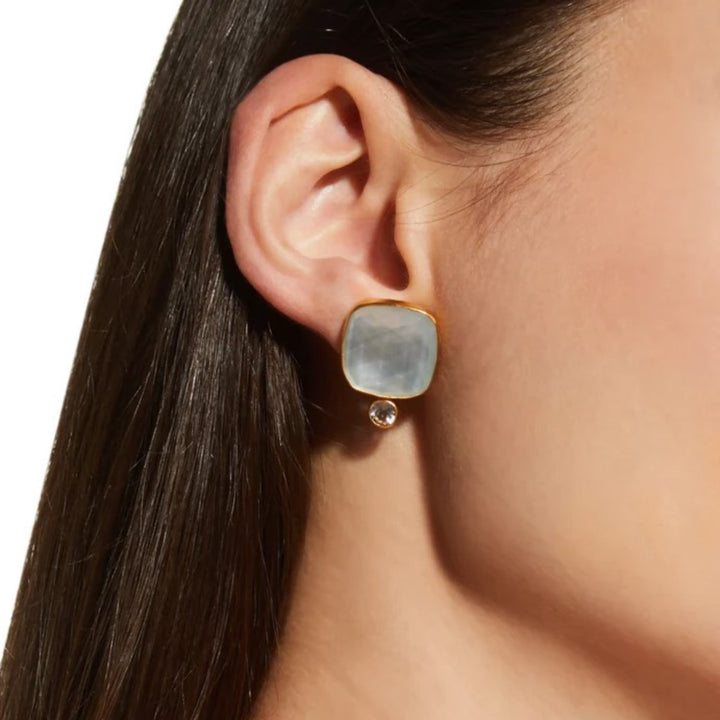 Mother of Pearl Doublet Stud Earring