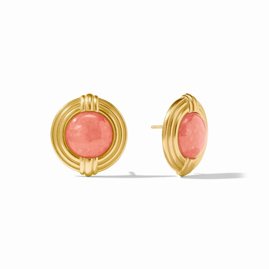 Melon Jade Portofino Statement Stone Studs