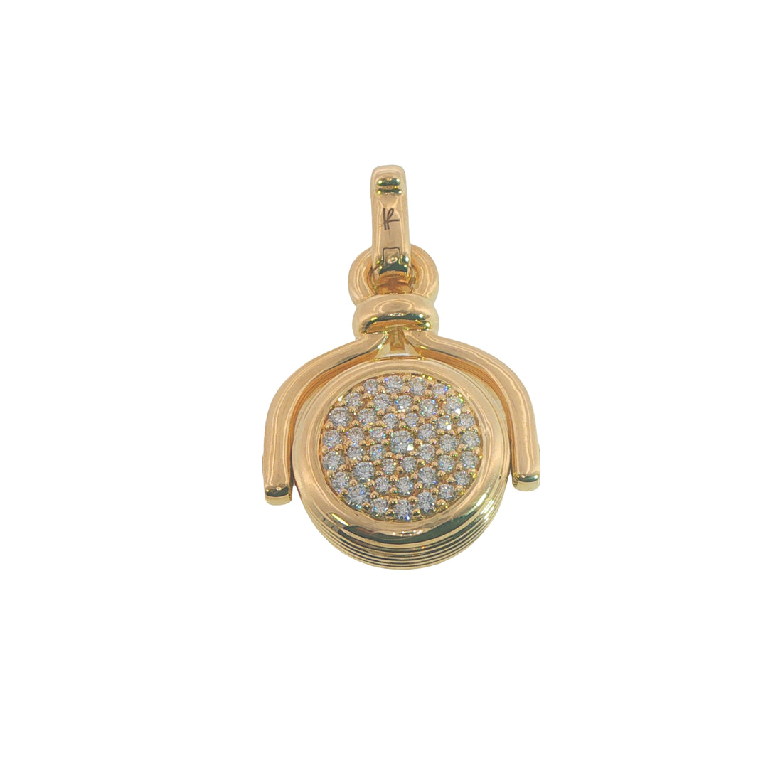 Verso Pendant With London Blue Topaz And Diamonds