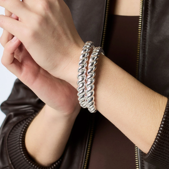 Silver Ravello Bangle - 8"