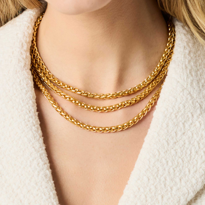 Cobblestone Link Necklace - 16.5-18.5"