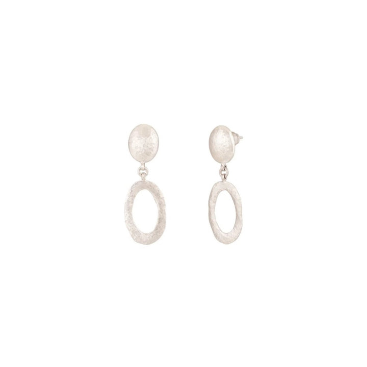 Amorphous Couture Silver Single Drop Earrings