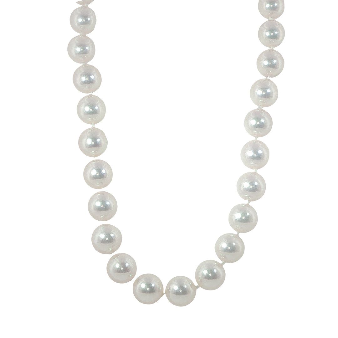 8.5mm x 8mm Japanese Akoya Cultured Pearl Necklace - 16"