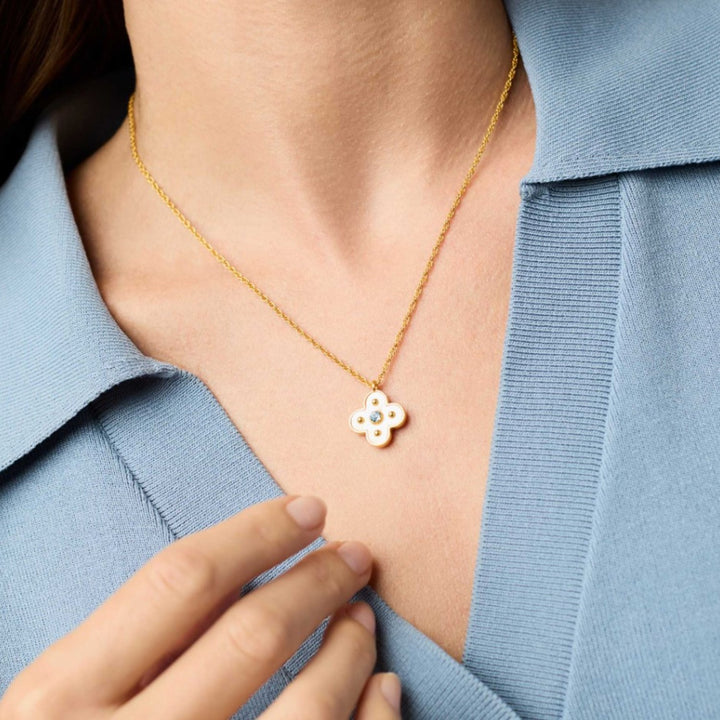 Chalcedony Blue Colette Delicate Necklace