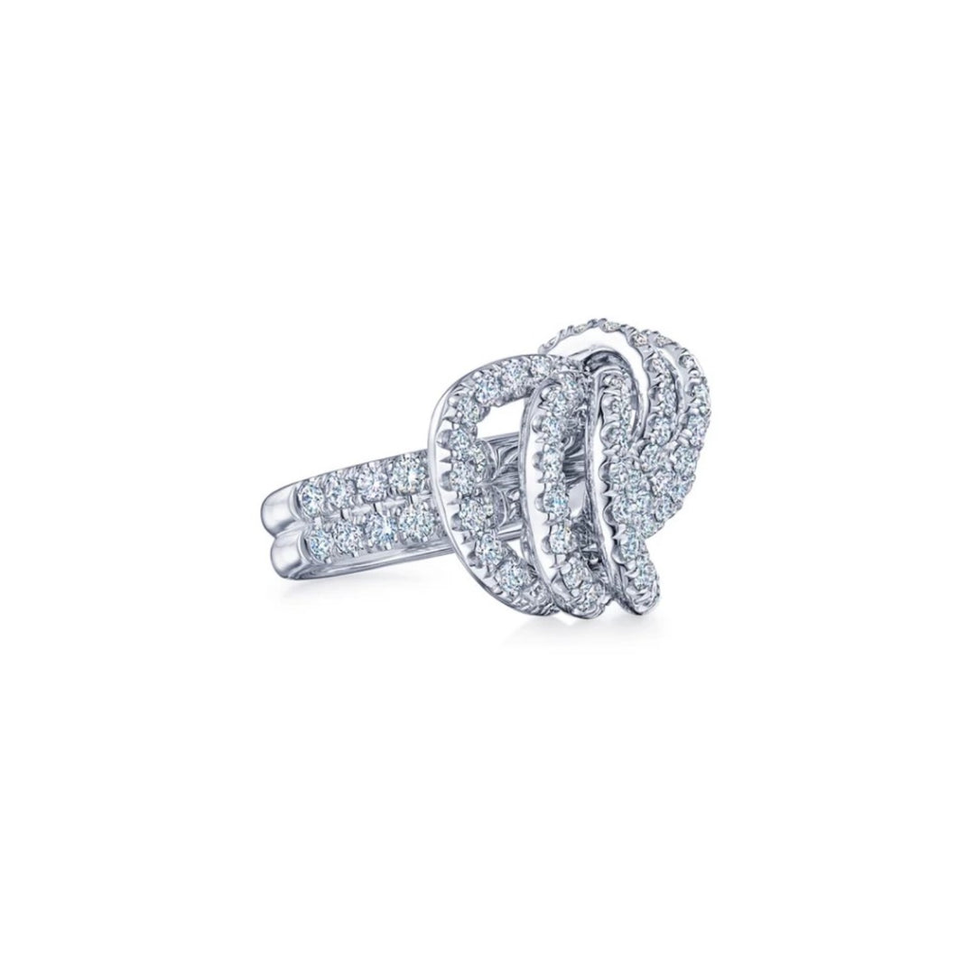 Entwine Open Knot Diamond Ring - Size 6.75