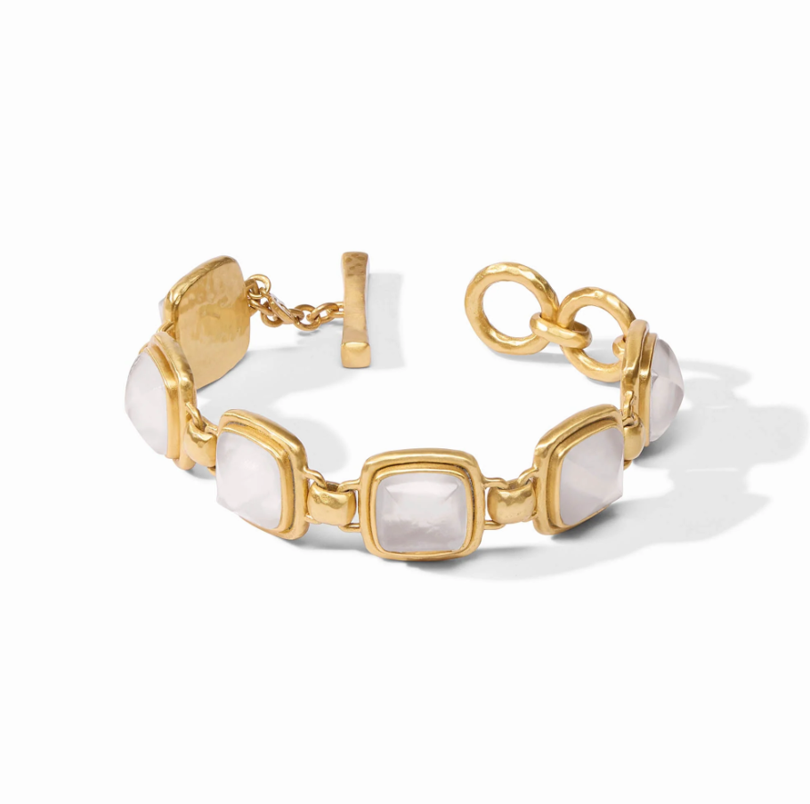 Sahara Stone Bracelet In Iridescent Clear Crystal - 7.5"