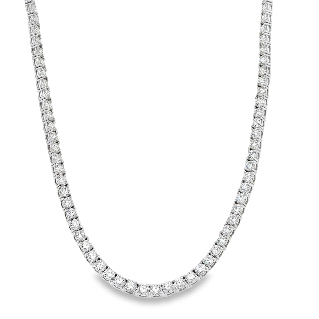 White Gold Diamond Tennis Necklace