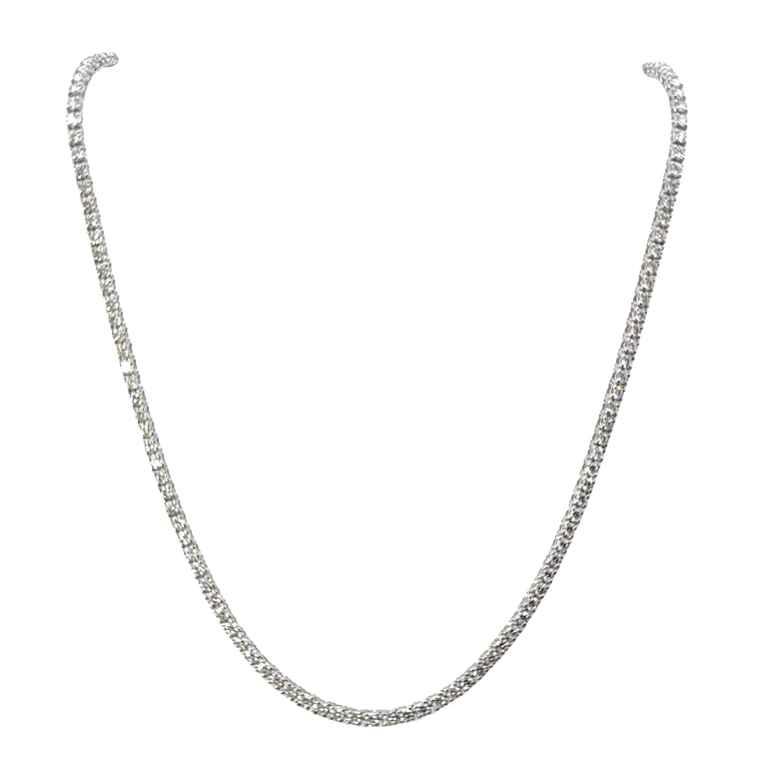 White Gold Diamond Tennis Necklace
