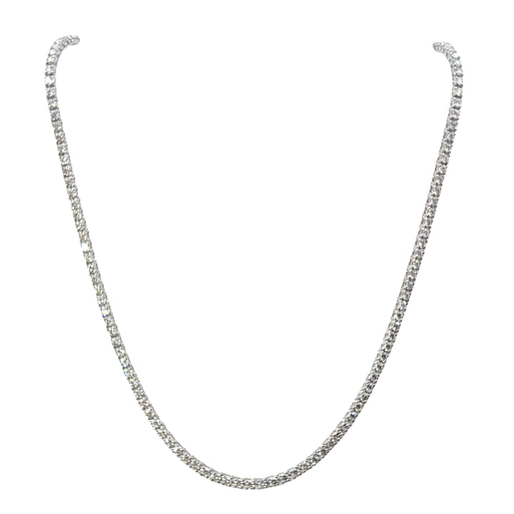 White Gold Diamond Tennis Necklace