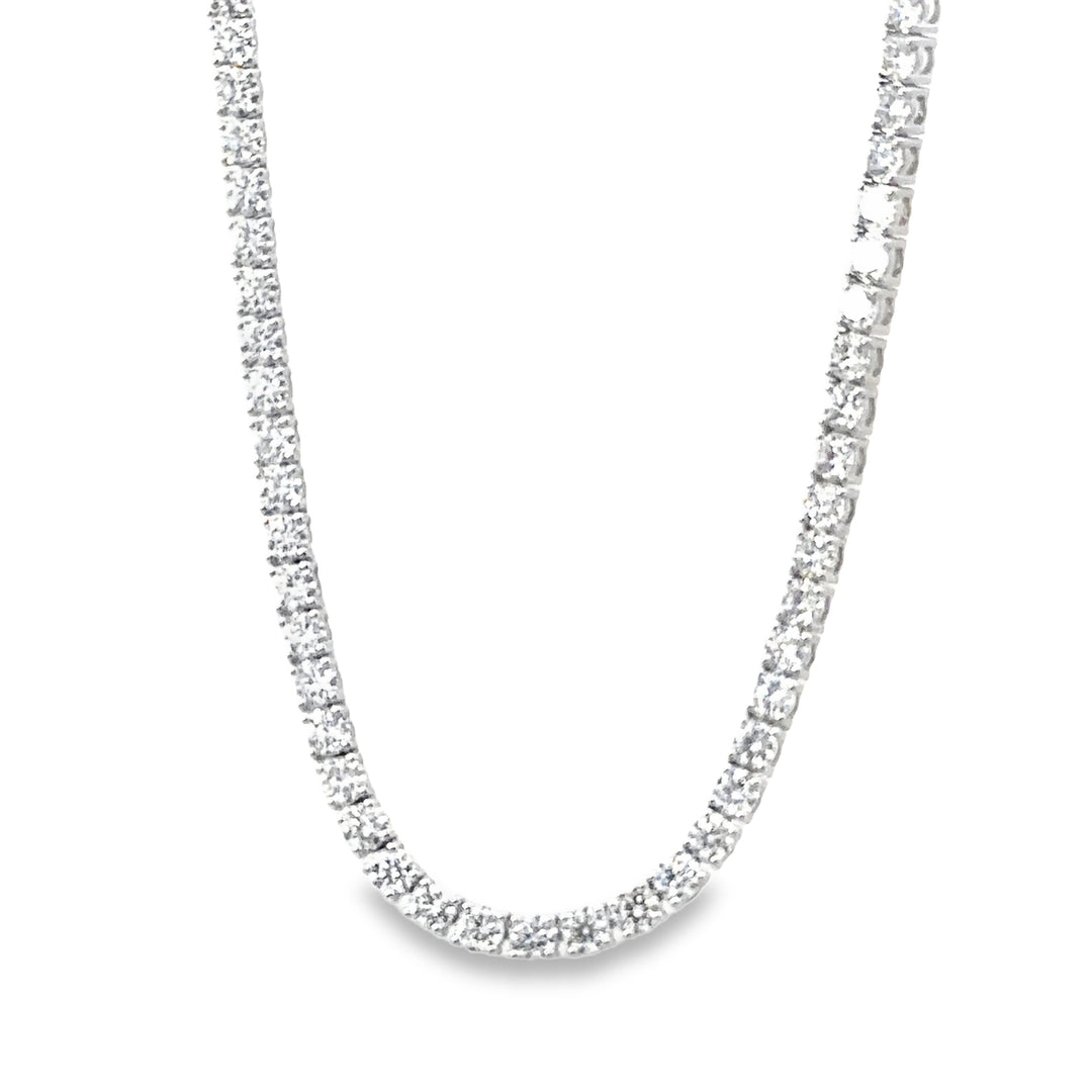 White Gold Diamond Tennis Necklace