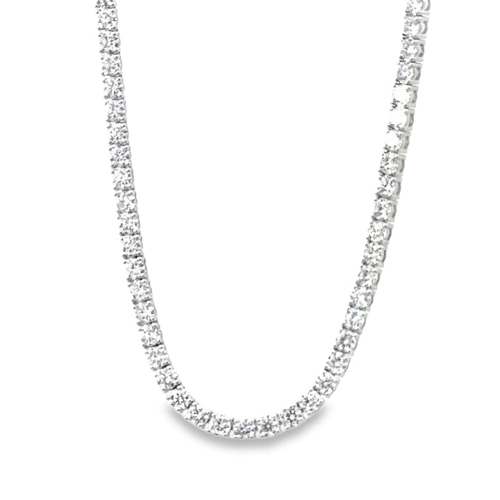 White Gold Diamond Tennis Necklace
