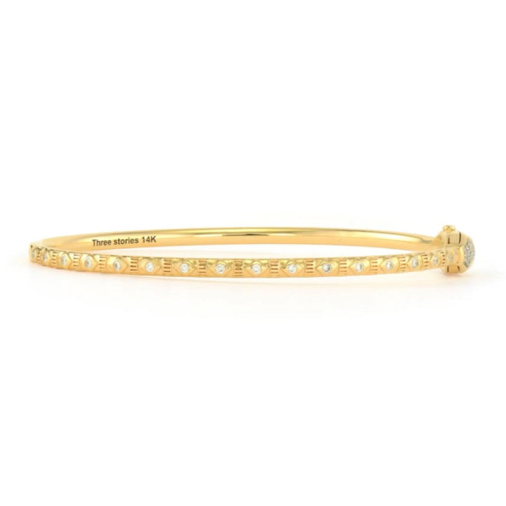 Diamondback Snake Bangle - 6.5"
