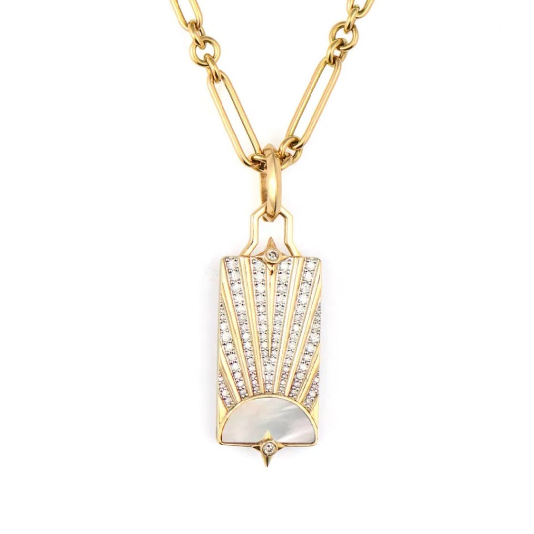 Be the Light Elongated Tablet Pendant