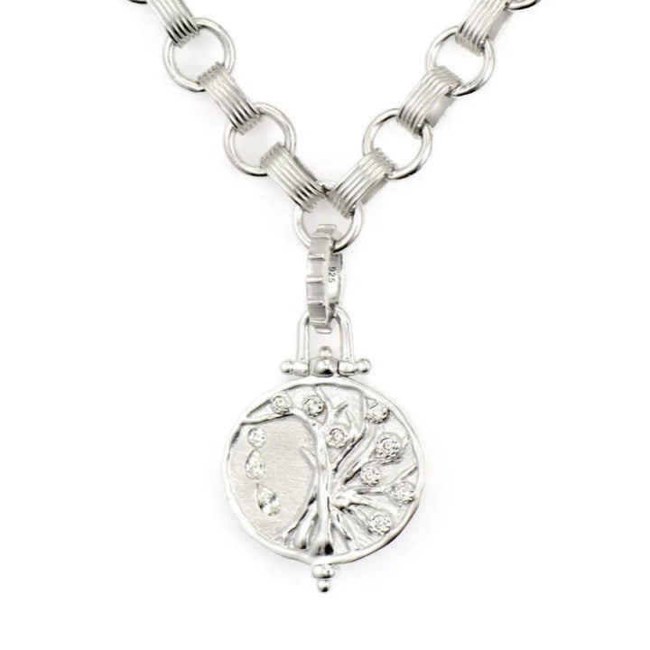 Sterling Silver Engraved Tree Of Life Pendant