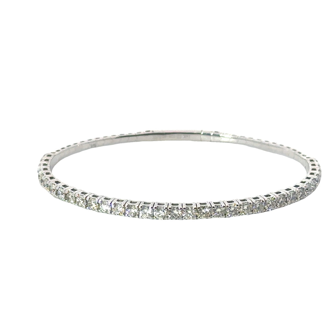 White Gold Flexible Bracelet With 3.00cts Diamonds
