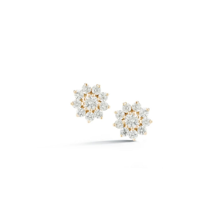 Jennifer Yamina Pointed Flower Diamond Studs