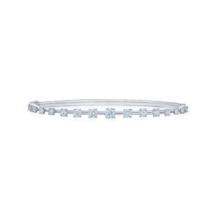 18K White Gold Starry Night Bangle