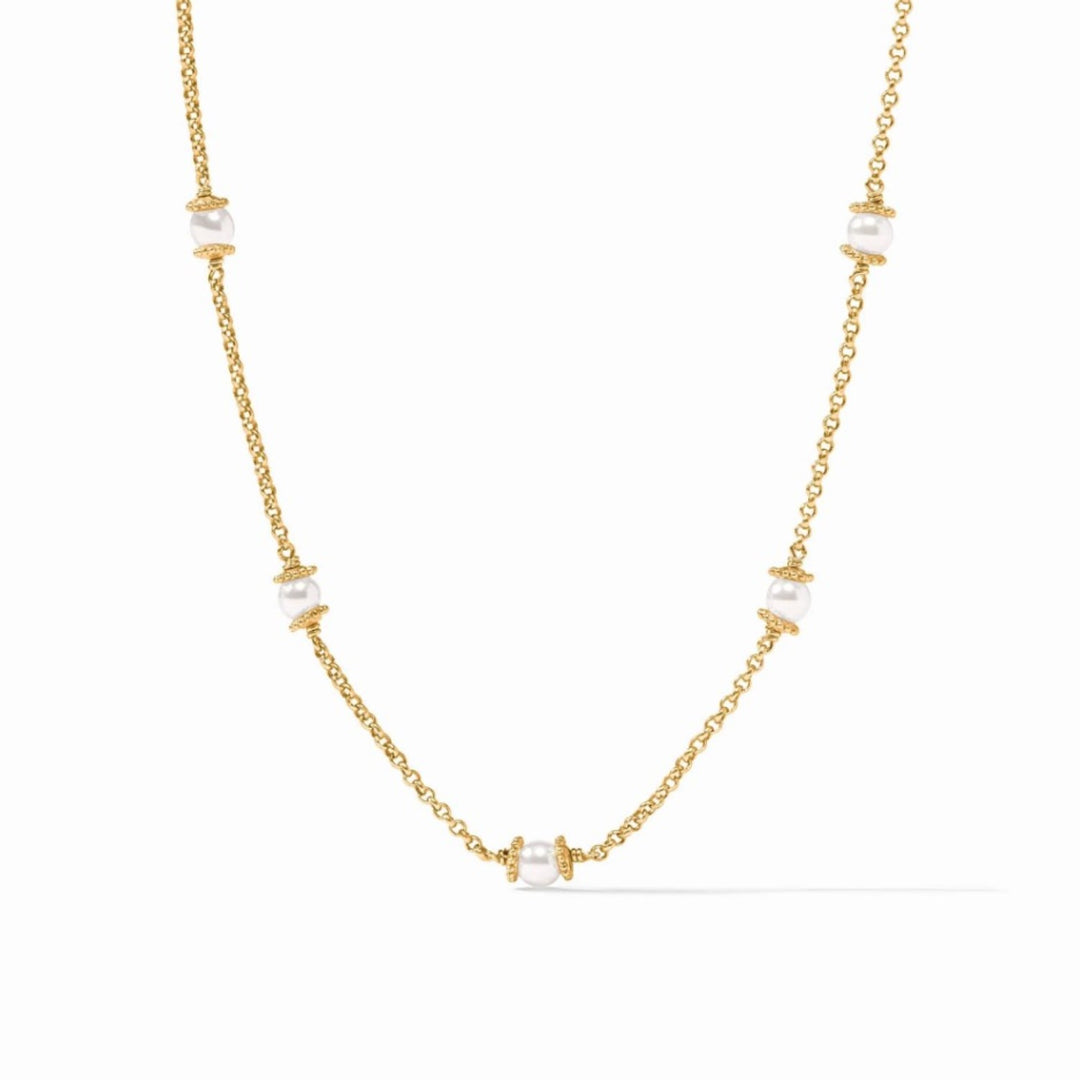 Hydra Pearl Delicate Station Necklace