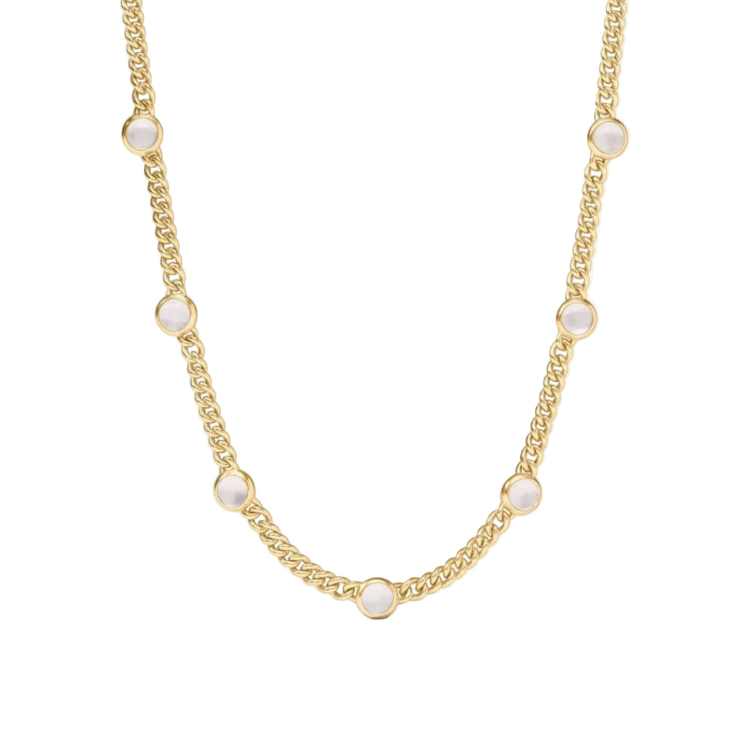 Clear Crystal Dolce Delicate Station Necklace