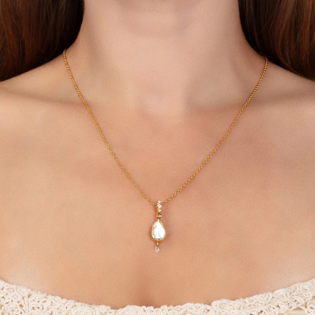 Rose Cut Diamond Necklace