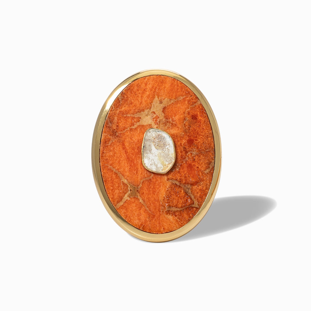 Sponges Coral Statement Ring