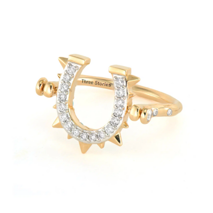 Lucky Horseshoe Flip Ring - Size 6.5