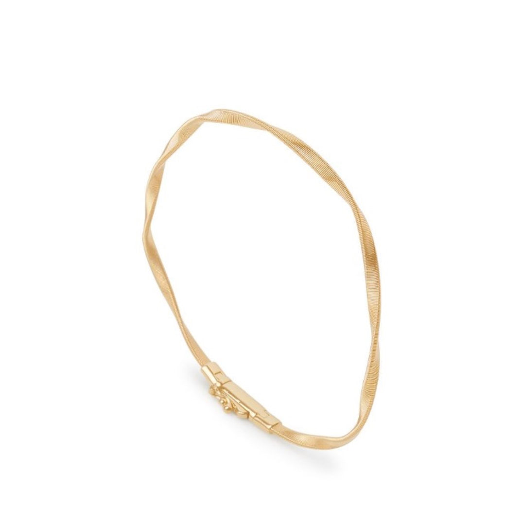 18K Yellow Gold Twisted Coil Bracelet