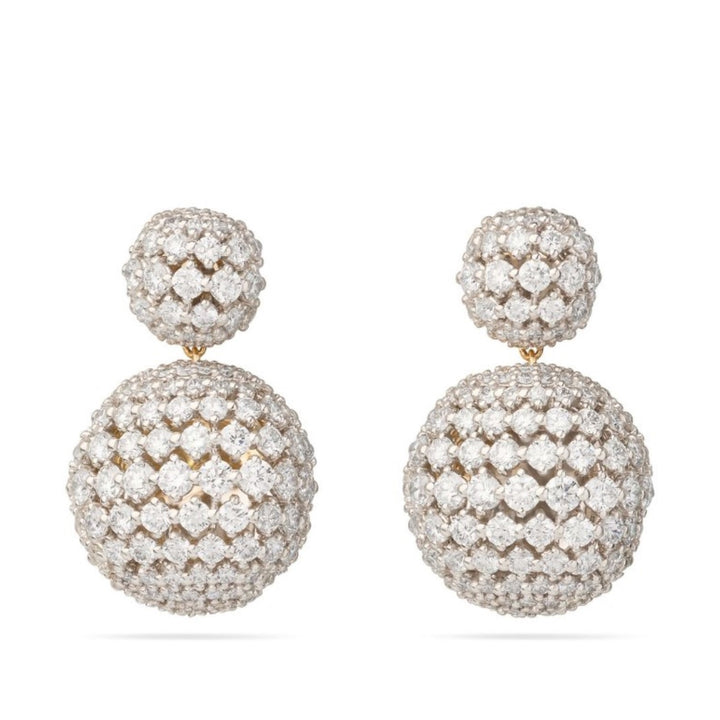 18K Africa Alta Diamond Drop Earrings
