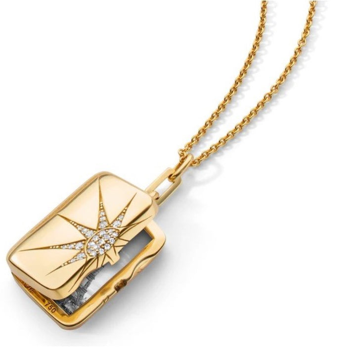 Sun and Star Diamond Locket