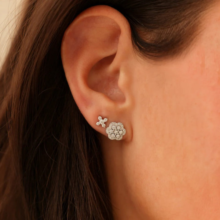 Ava Bea Diamond Flower Studs