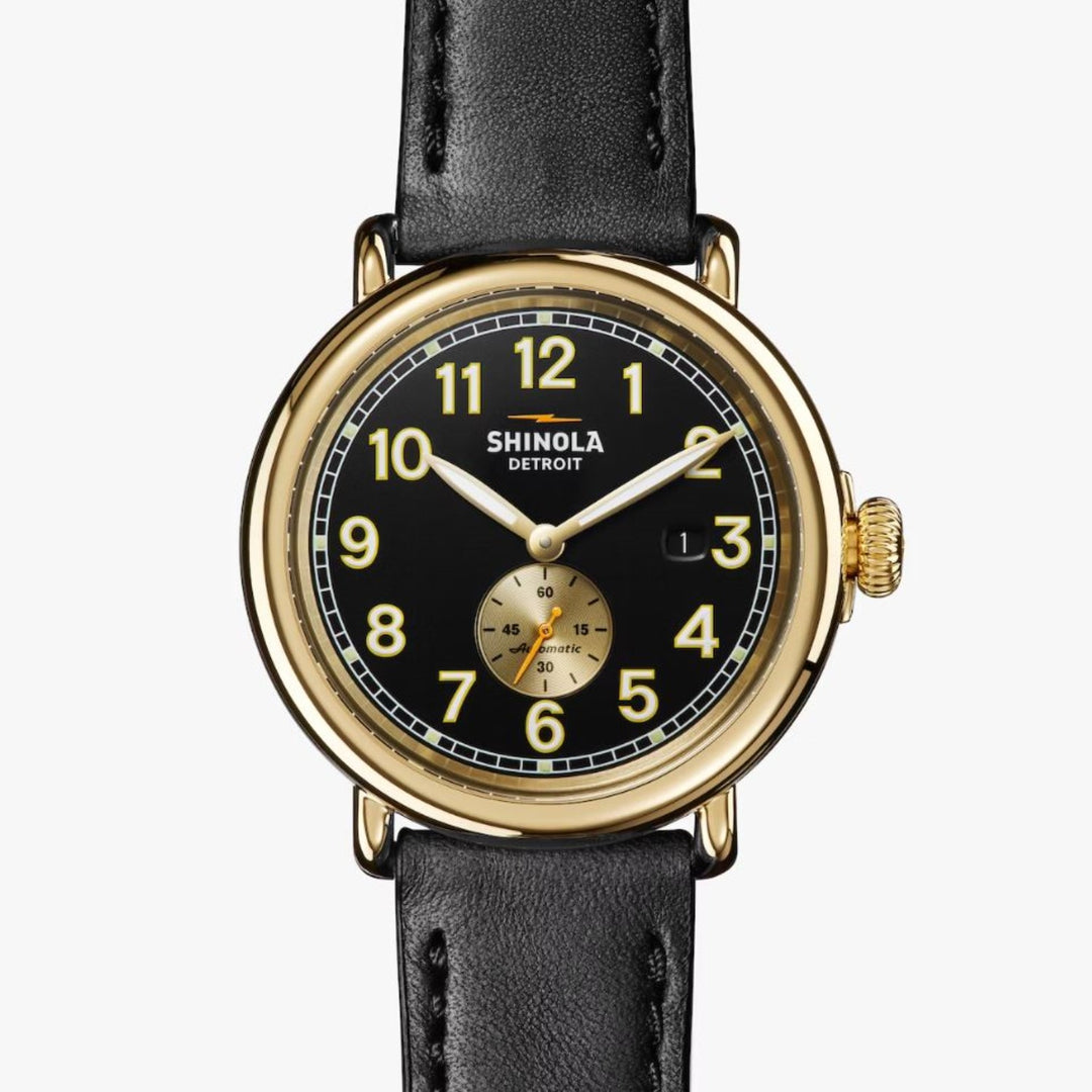 45mm Black and Gold Runwell Automatic