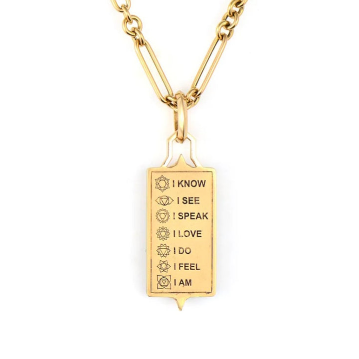 Be the Light Elongated Tablet Pendant